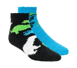 Socks|Socks<SKECHERS 2 Pack Dino Cozy Crew Socks BLUE