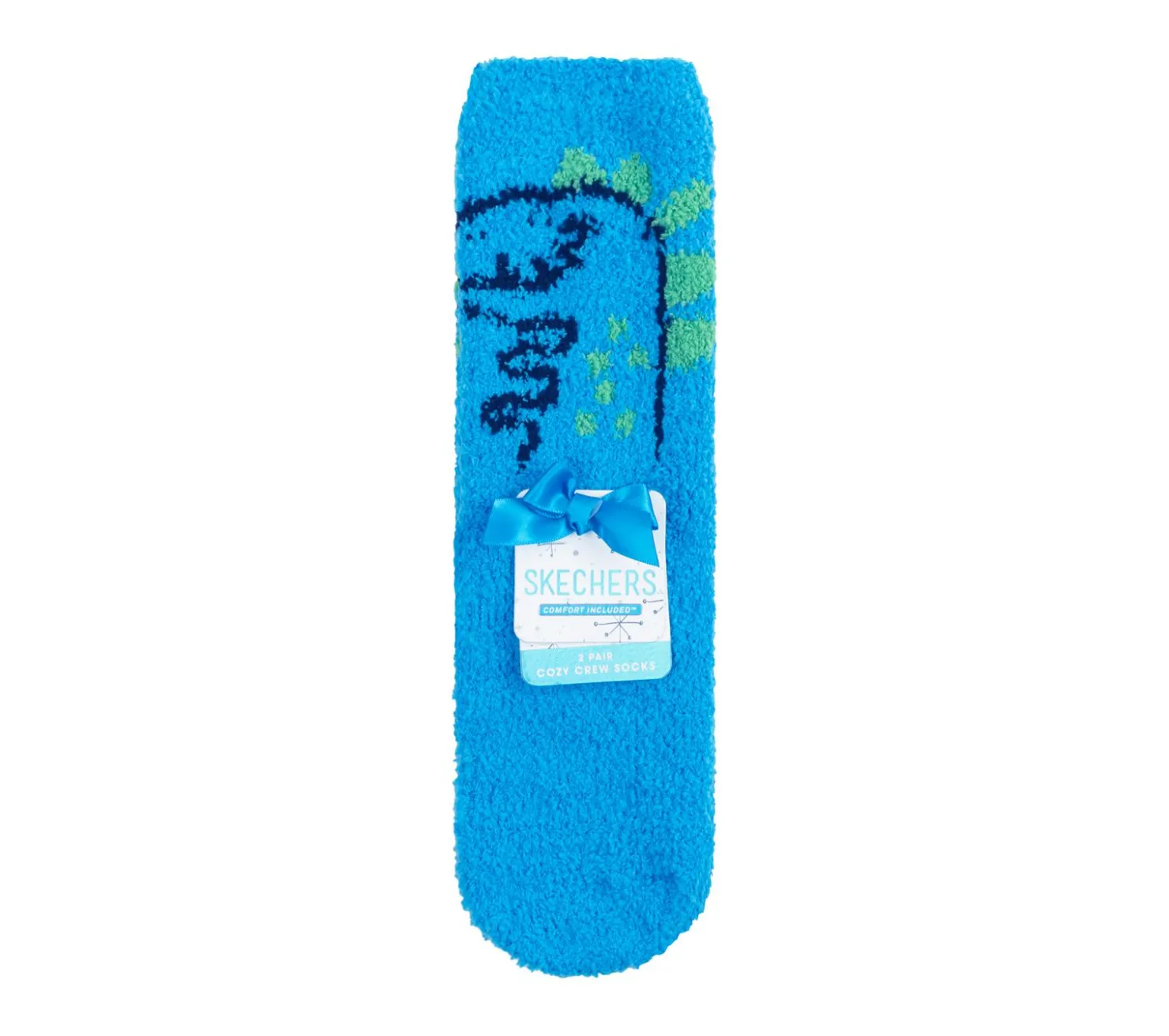 Socks|Socks<SKECHERS 2 Pack Dino Cozy Crew Socks BLUE