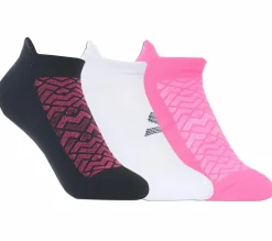Socks|Accessories<SKECHERS 3 Pack Half Terry Low Cut Athletic Socks BLACK / PINK