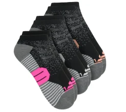 Socks|Accessories<SKECHERS 3 Pack Low Cut Half Terry Socks BLACK