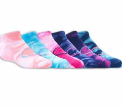 Socks|Socks<SKECHERS 6 Pack Low Cut Tie-Dye Socks ASSORTED