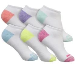Socks|Socks<SKECHERS 6 Pack Low Cut Walking Socks WHITE