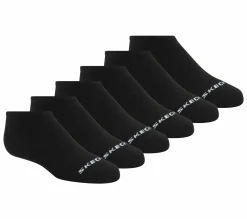 Socks|Socks<SKECHERS 6 Pack Non Terry No Show Socks BLACK