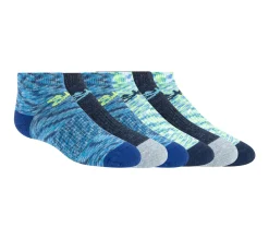 Socks|Socks<SKECHERS 6 Pack Space Dye Low Cut Socks BLUE