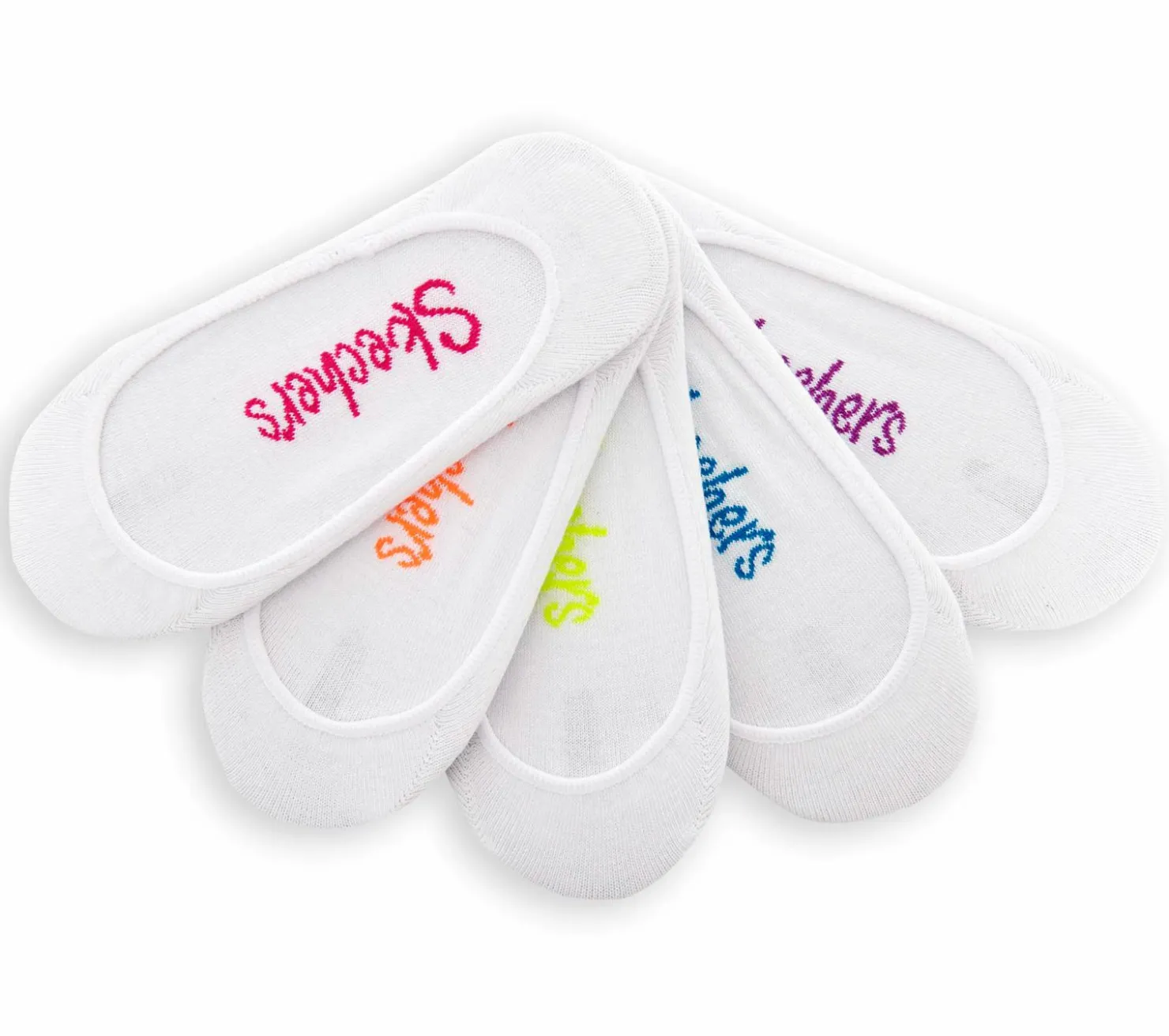 Accessories|Socks<SKECHERS 5 Pack Superlow Sport Liner Socks WHITE