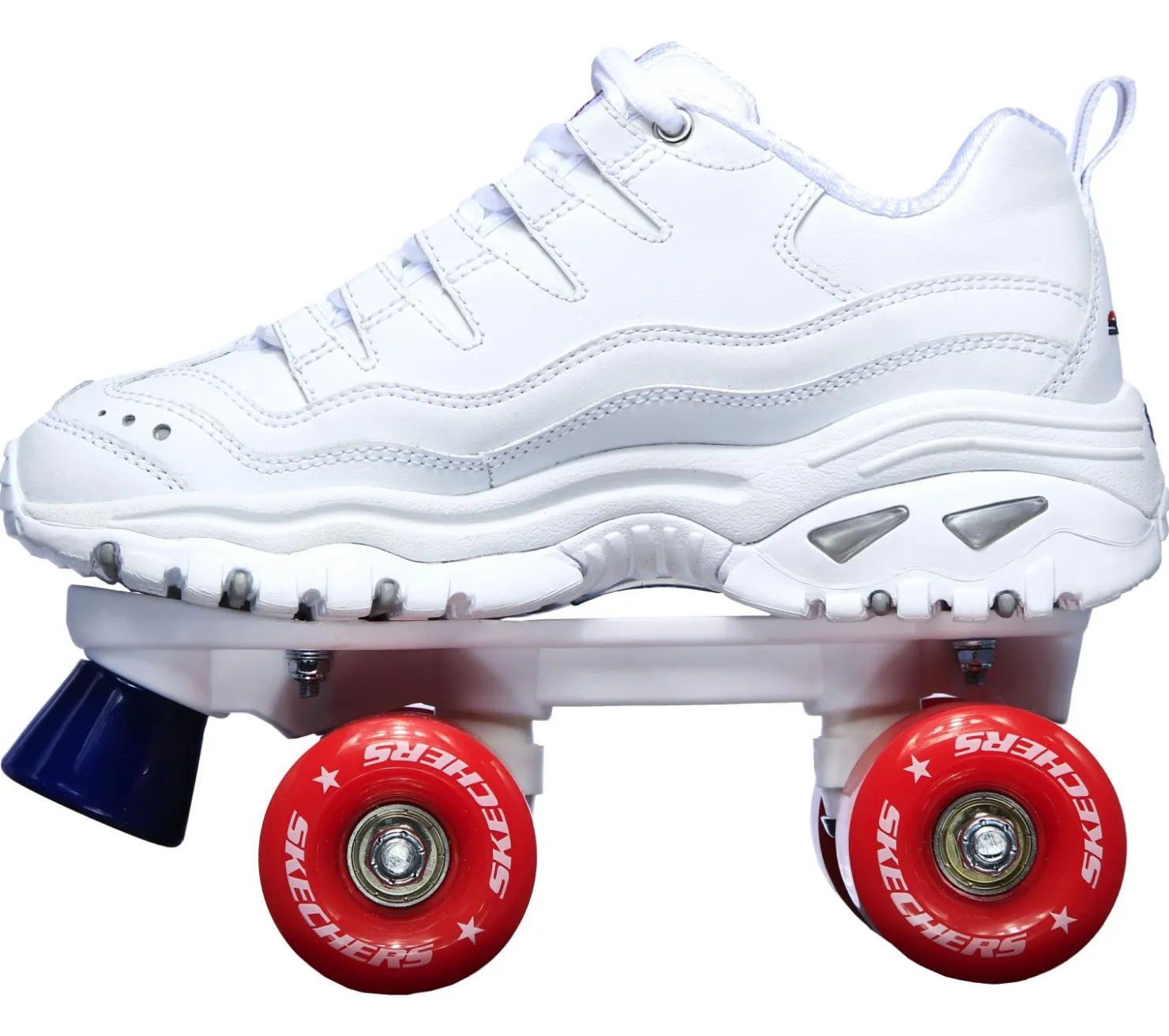 Lace Up<SKECHERS 4 Wheelers WHITE