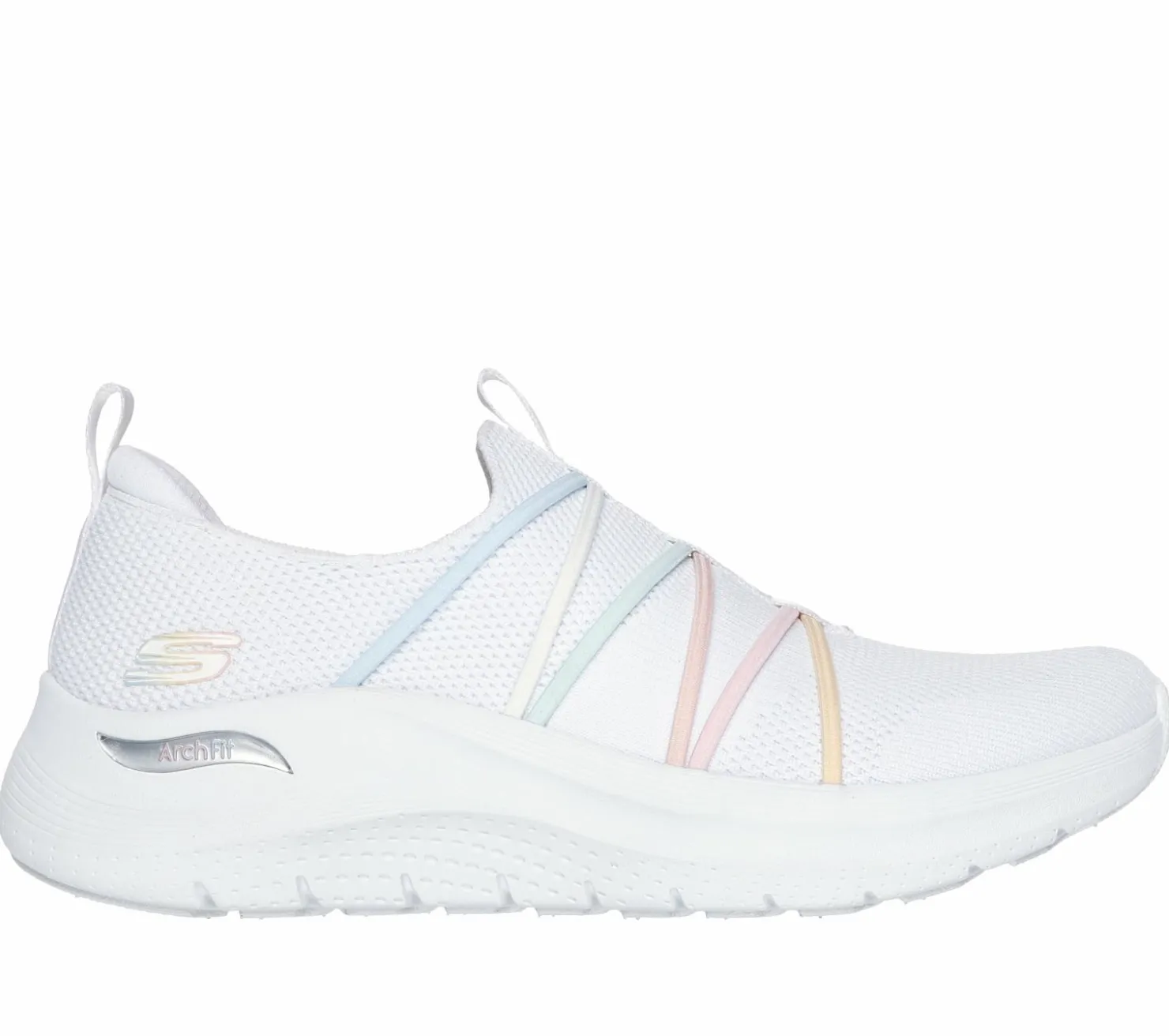 Slip-Ons|Athletic Sneakers<SKECHERS Arch Fit 2.0 - Colorful Road WHITE / MULTI