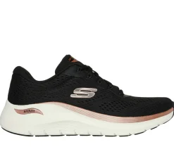 Lace Up|Athletic Sneakers<SKECHERS Arch Fit 2.0 - Glow The Distance BLACK / ROSE GOLD