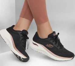 Lace Up|Athletic Sneakers<SKECHERS Arch Fit 2.0 - Glow The Distance BLACK / ROSE GOLD