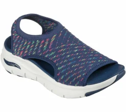 Sandals<SKECHERS Arch Fit - Catchy Wave NAVY / MULTI
