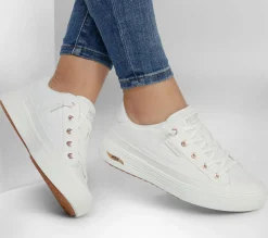 Slip-Ons|Canvas Shoes<SKECHERS Arch Fit Arcade - Meet Ya There WHITE