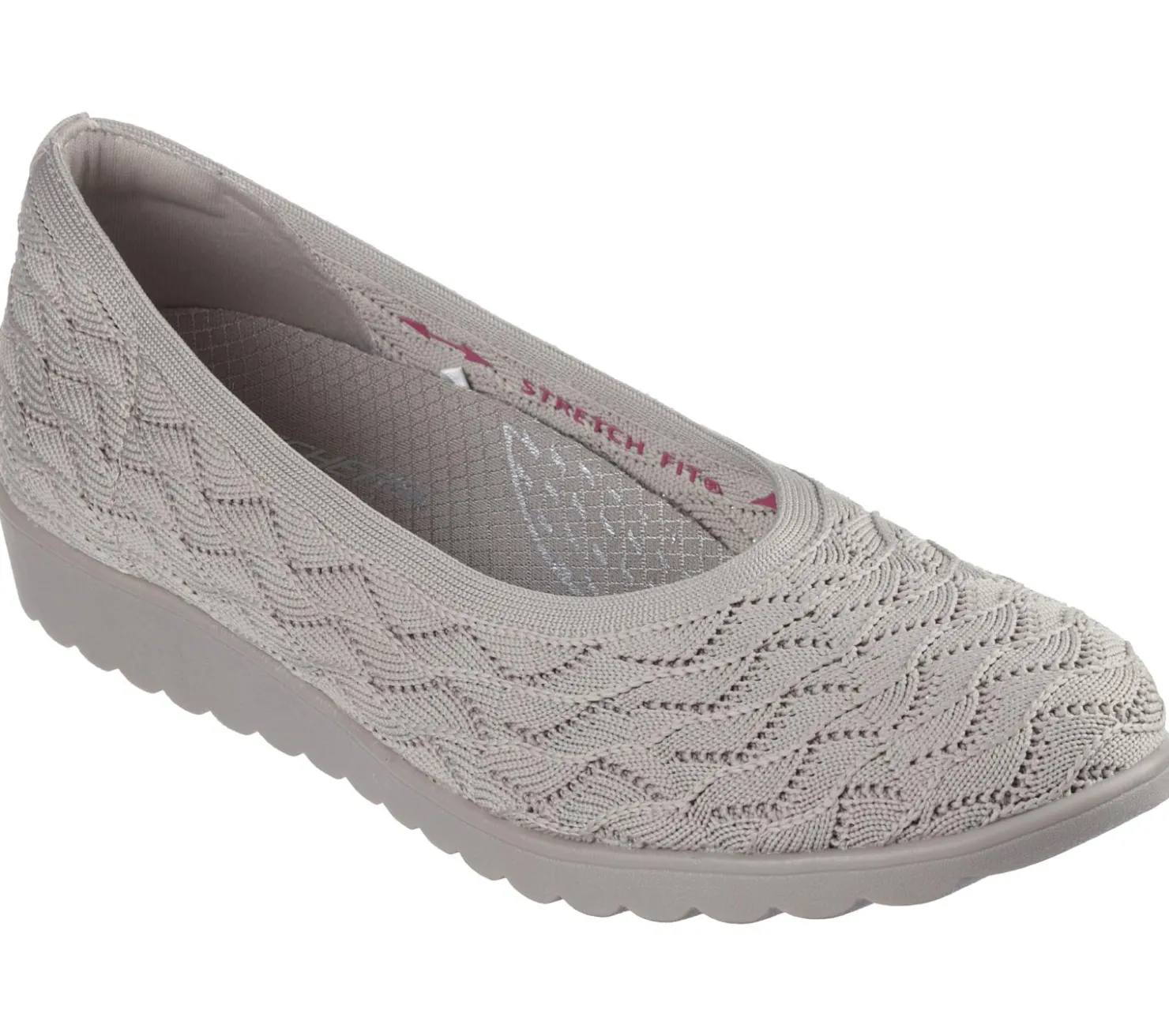 Slip-Ons|Flats<SKECHERS Arch Fit Cleo Wedge - Carefree Breeze TAUPE