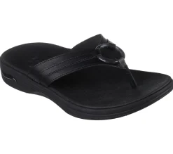 Sandals<SKECHERS Arch Fit Maui - Summer Fun BLACK