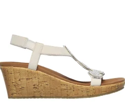 Wedges|Sandals<SKECHERS Beverlee - Date Glam Sandal OFF WHITE