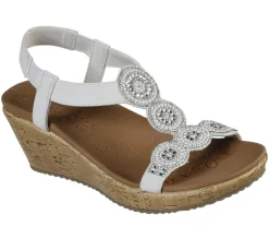 Wedges|Sandals<SKECHERS Beverlee - Date Glam Sandal OFF WHITE