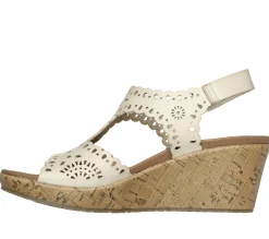 Wedges|Sandals<SKECHERS Beverlee - Easy To Adore OFF WHITE