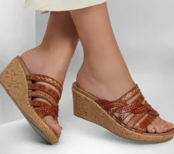 Wedges|Sandals<SKECHERS Beverlee - New Resort LUGGAGE