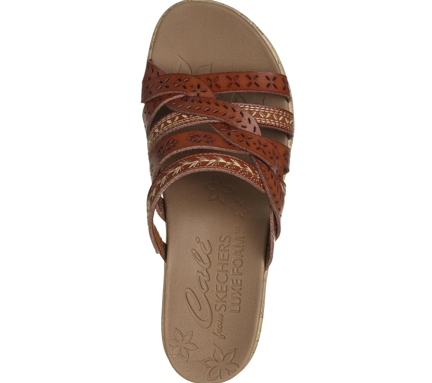 Wedges|Sandals<SKECHERS Beverlee - New Resort LUGGAGE