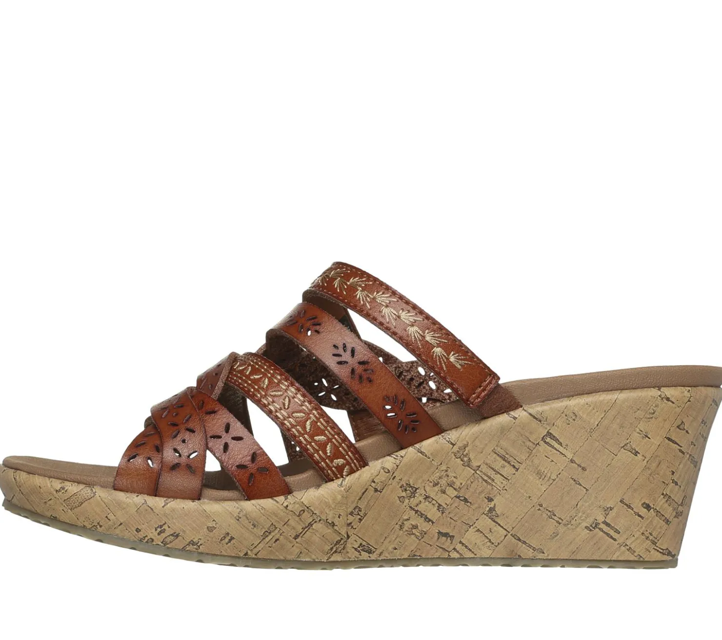 Wedges|Sandals<SKECHERS Beverlee - New Resort LUGGAGE