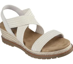 Wedges|Sandals<SKECHERS BOBS Desert Chill - Uptown Haze OFF WHITE