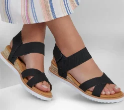 Sandals<SKECHERS BOBS Desert Kiss - Secret Picnic BLACK