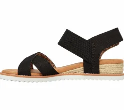 Sandals<SKECHERS BOBS Desert Kiss - Secret Picnic BLACK