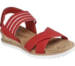 Sandals|Canvas Shoes<SKECHERS BOBS Desert Kiss - Shore Enough RED