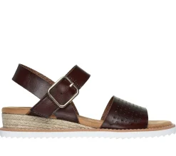 Sandals<SKECHERS BOBS Desert Kiss - Sunny Flair CHOCOLATE