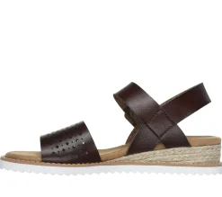 Sandals<SKECHERS BOBS Desert Kiss - Sunny Flair CHOCOLATE