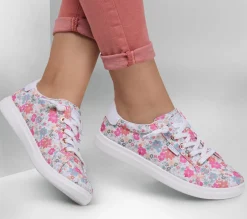 Slip-Ons|Canvas Shoes<SKECHERS BOBS D'Vine - Floral Flair WHITE / MULTI