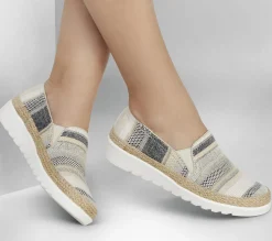 Slip-Ons<SKECHERS BOBS Flexpadrille HI - Serene Heights NAVY / MULTI