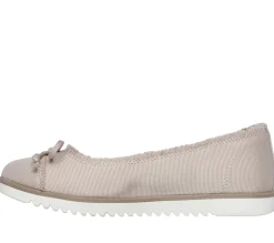 Slip-Ons|Canvas Shoes<SKECHERS BOBS Flexpadrille Lo - Tiptoes TAN