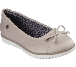 Slip-Ons|Canvas Shoes<SKECHERS BOBS Flexpadrille Lo - Tiptoes TAN