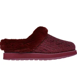 Slip-Ons<SKECHERS BOBS Keepsakes - Fully Frosted BURGUNDY