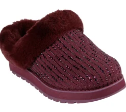 Slip-Ons<SKECHERS BOBS Keepsakes - Fully Frosted BURGUNDY