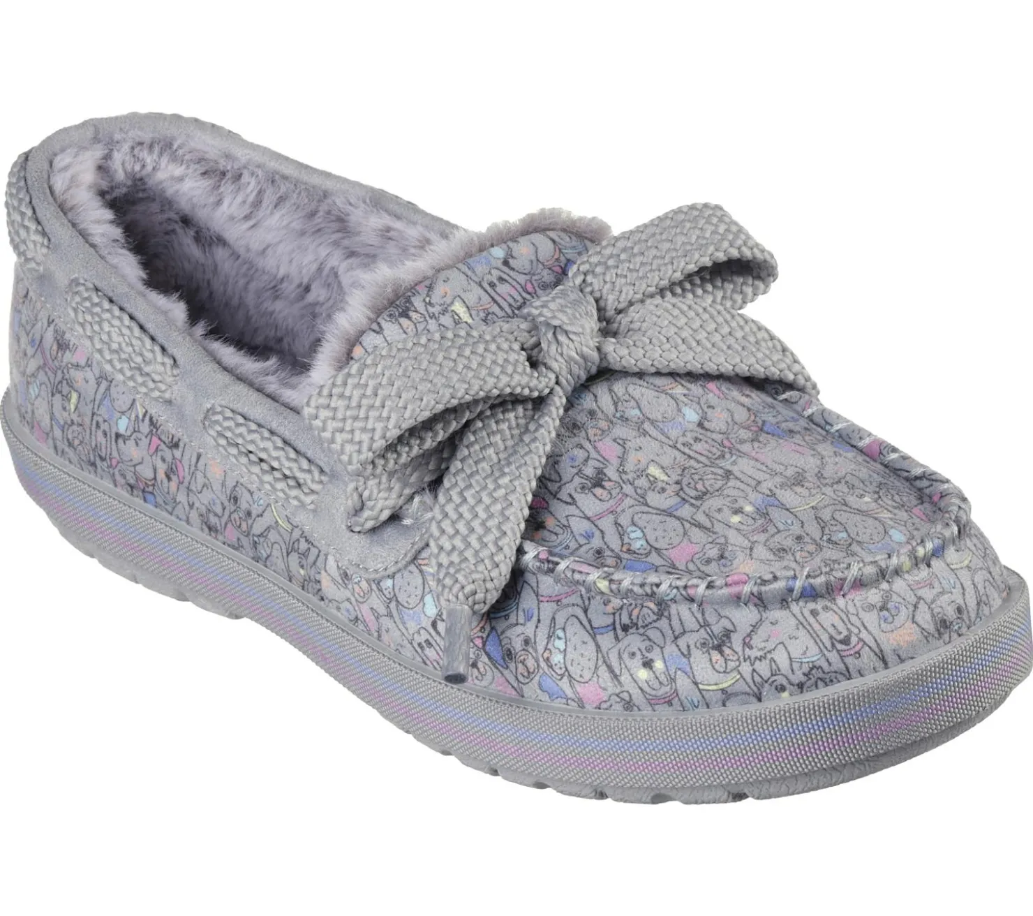 Slippers|Slip-Ons<SKECHERS BOBS Too Cozy - Doodle Parade GRAY / MULTI
