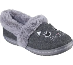 Slippers|Slip-Ons<SKECHERS BOBS Too Cozy - Meow Jammies CHARCOAL