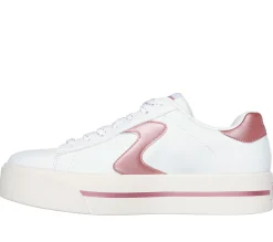 Lace Up|Casual Sneakers<SKECHERS Camdenn - Metallic Skies WHITE / PINK