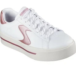 Lace Up|Casual Sneakers<SKECHERS Camdenn - Metallic Skies WHITE / PINK