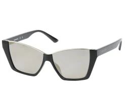 Sunglasses<SKECHERS Cat Eye Sunglasses BLACK / GOLD