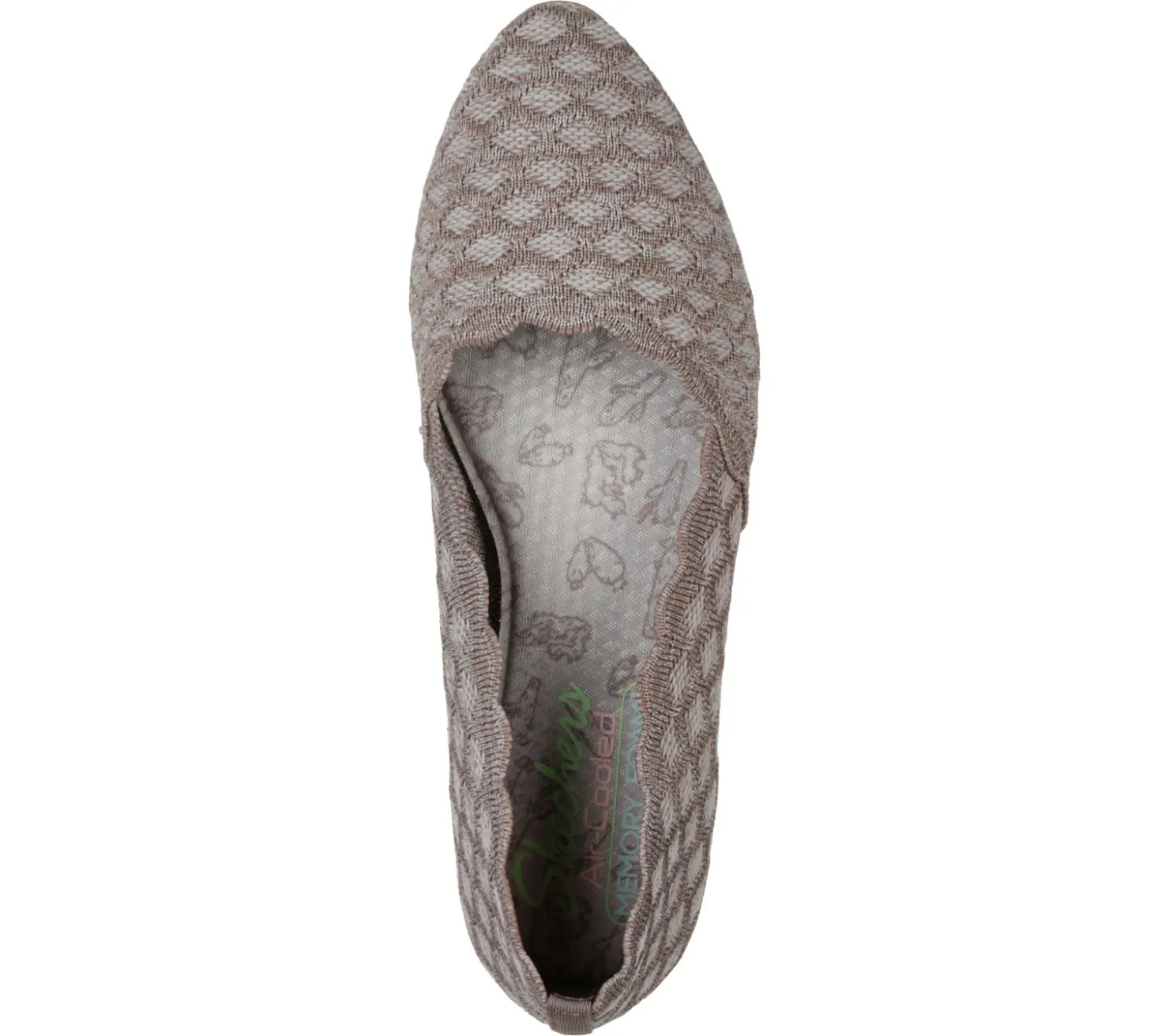 Flats<SKECHERS Cleo - Honeycomb DARK TAUPE