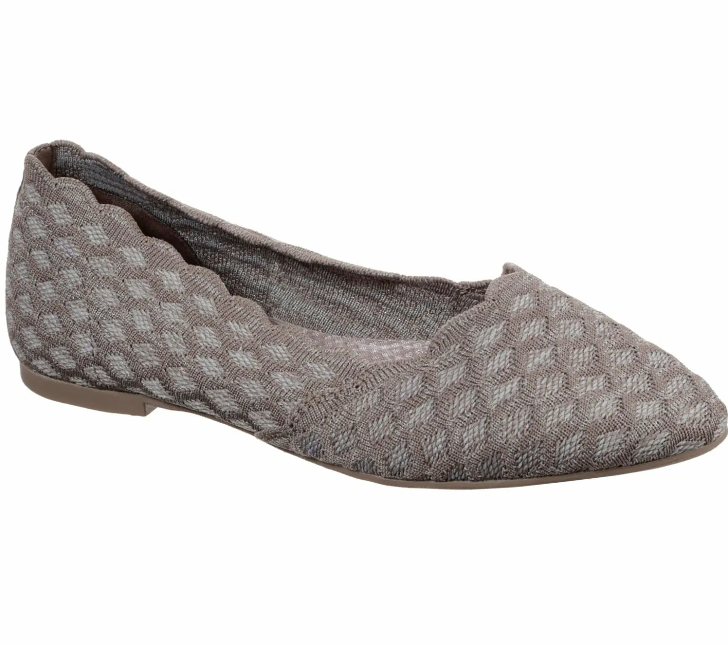 Flats<SKECHERS Cleo - Honeycomb DARK TAUPE