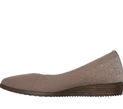 Slip-Ons|Flats<SKECHERS Cleo Sawdust - Wishful MOCHA