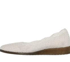 Slip-Ons|Flats<SKECHERS Cleo Sawdust - Real Living NATURAL