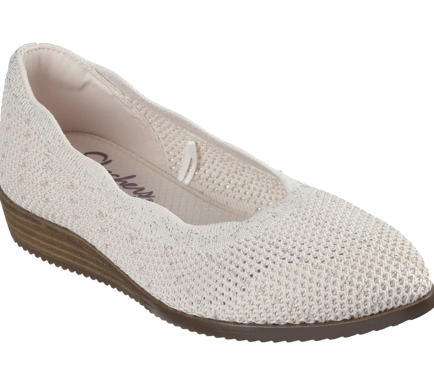 Slip-Ons|Flats<SKECHERS Cleo Sawdust - Real Living NATURAL