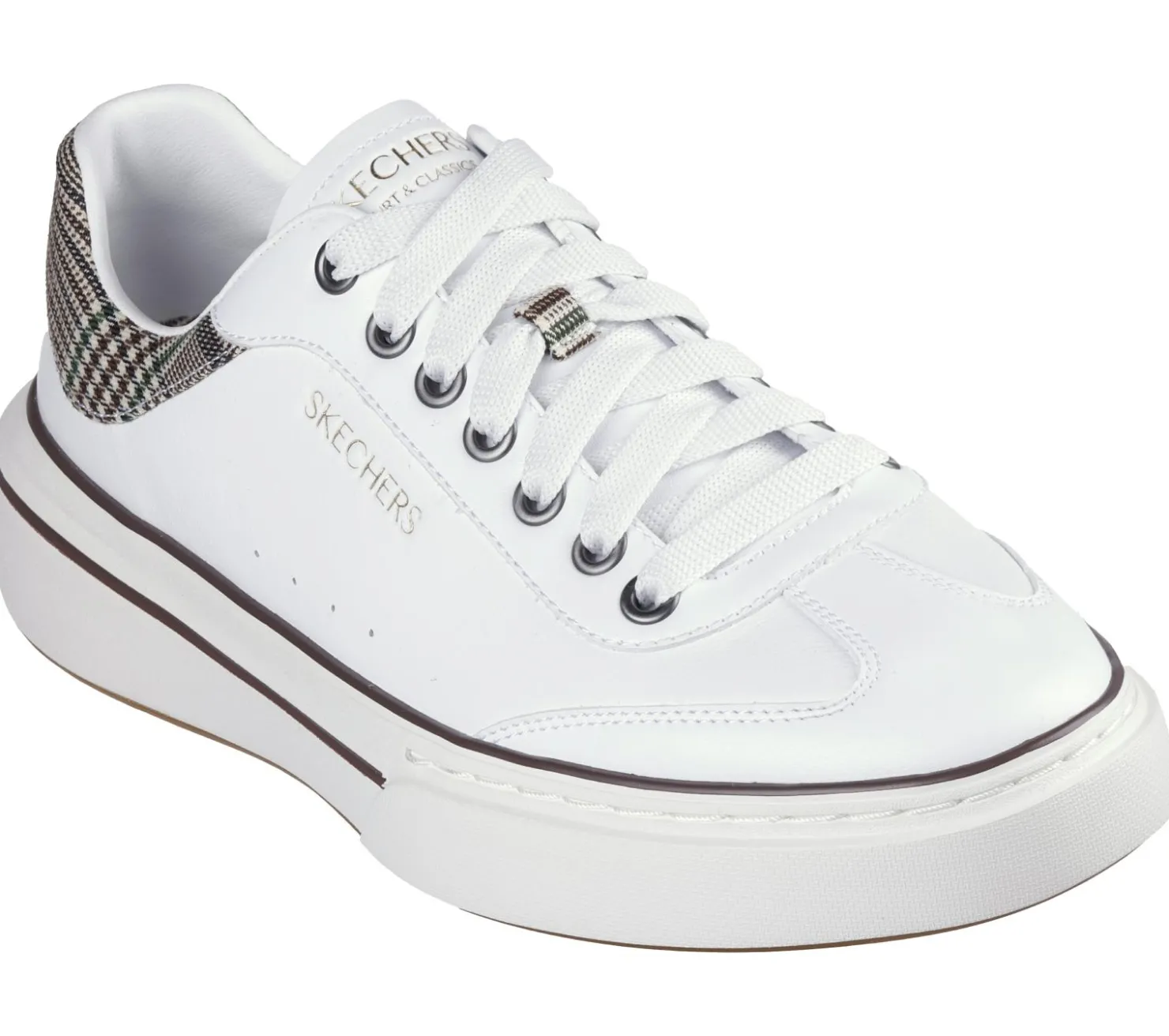 Lace Up|Casual Sneakers<SKECHERS Cordova Classic - Cresse WHITE / BROWN