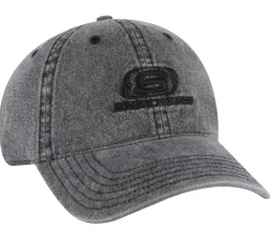 Hats|Accessories<SKECHERS Denim Embroidered Hat BLACK