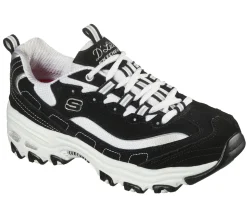 Lace Up|Athletic Sneakers<SKECHERS D'Lites - Biggest Fan BLACK / WHITE