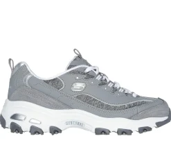 Lace Up|Athletic Sneakers<SKECHERS D'Lites - Me Time GRAY / WHITE
