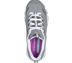 Lace Up|Athletic Sneakers<SKECHERS D'Lites - Me Time GRAY / WHITE